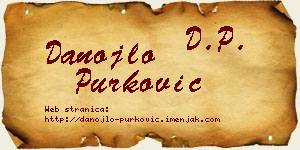 Danojlo Purković vizit kartica